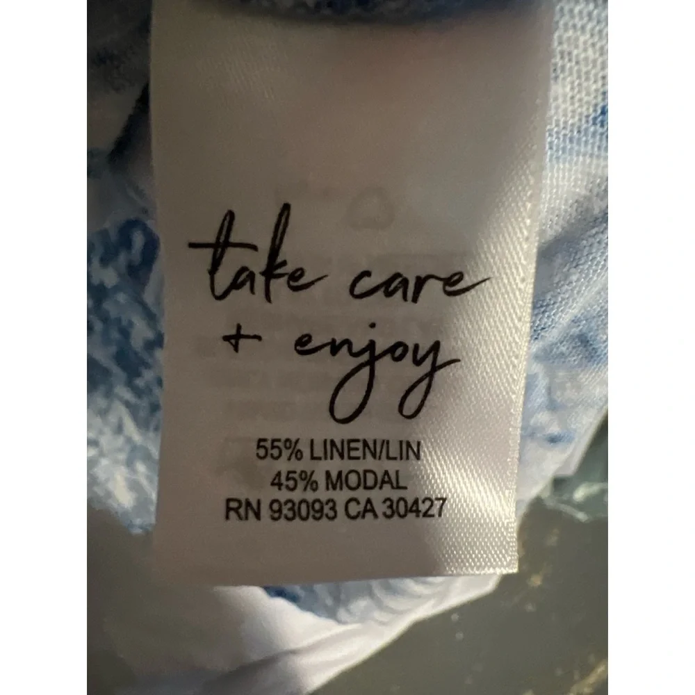 NZT Blue and White Patterned Women's Dress - Picture 3 of 3